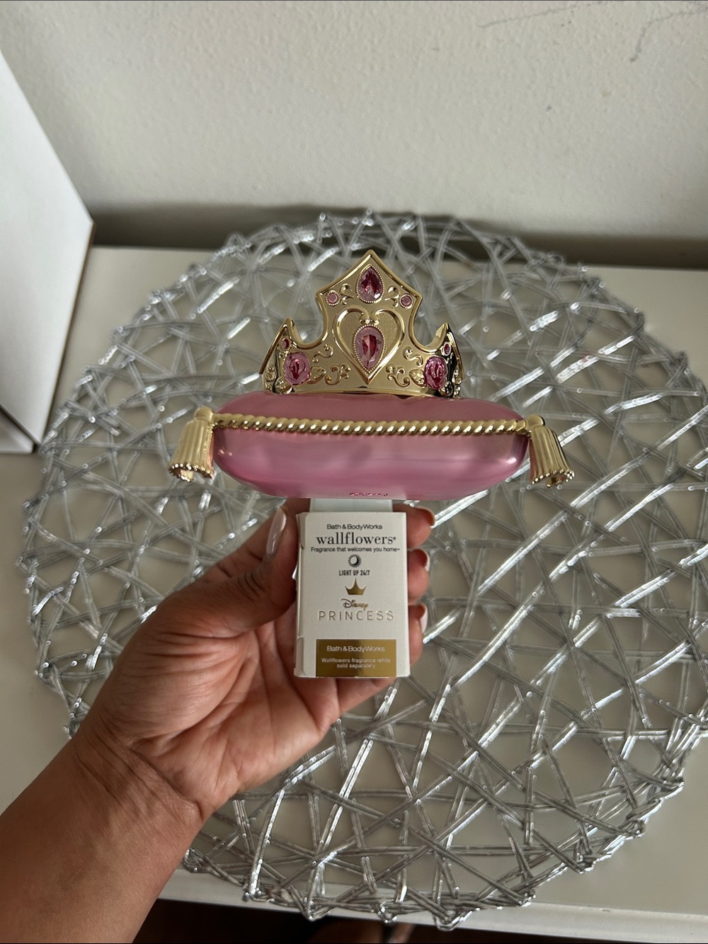 Bath & Body Works Pink/ Gold Disney Princess AURORA Wallflowers Plug
